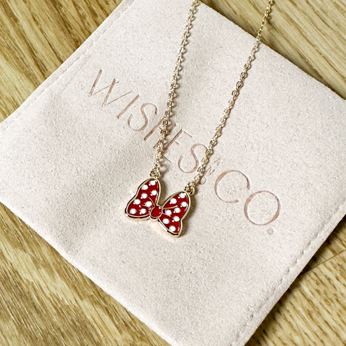Minnie Bow Necklace – Wishes & Co.
