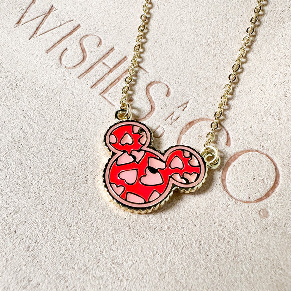 Valentine Mickey Necklace